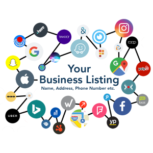 business listings cloud image with various icons