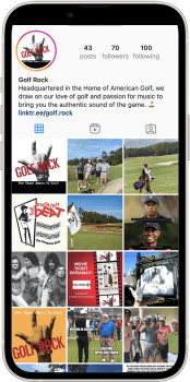 golf rock instagram feed